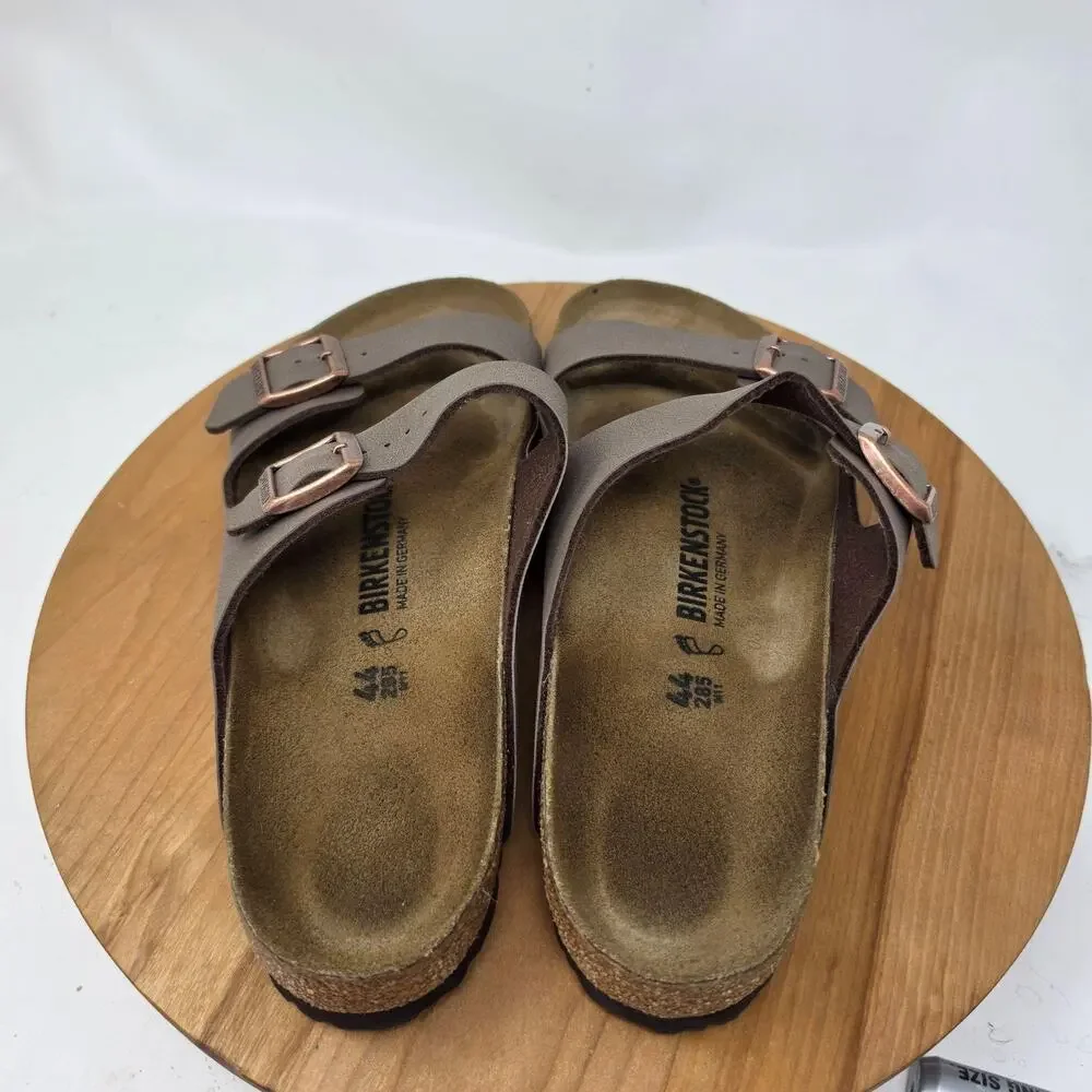 Birkenstock Sandals Mens 11 Arizona Brown Slide Buckle Casual Summer Preppy